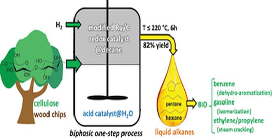 Sawdust to gasoline, in just 2 steps