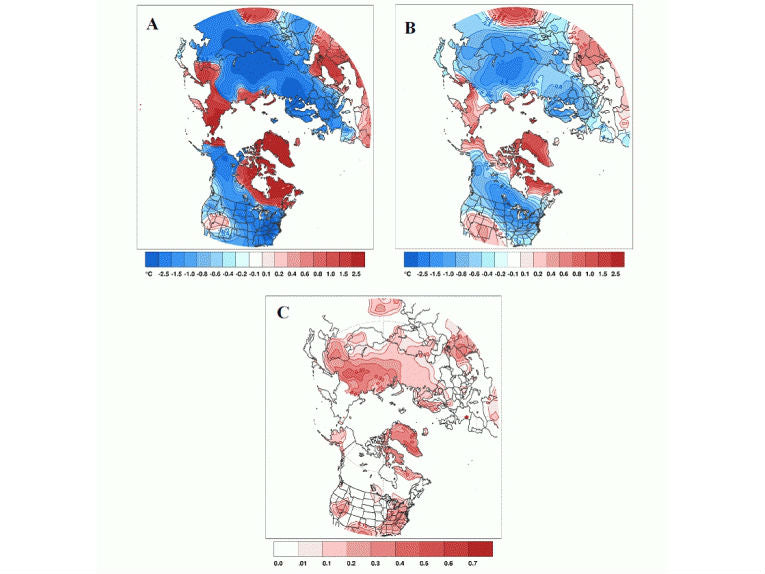 Global warming is producing warmer autumns that cause colder winters