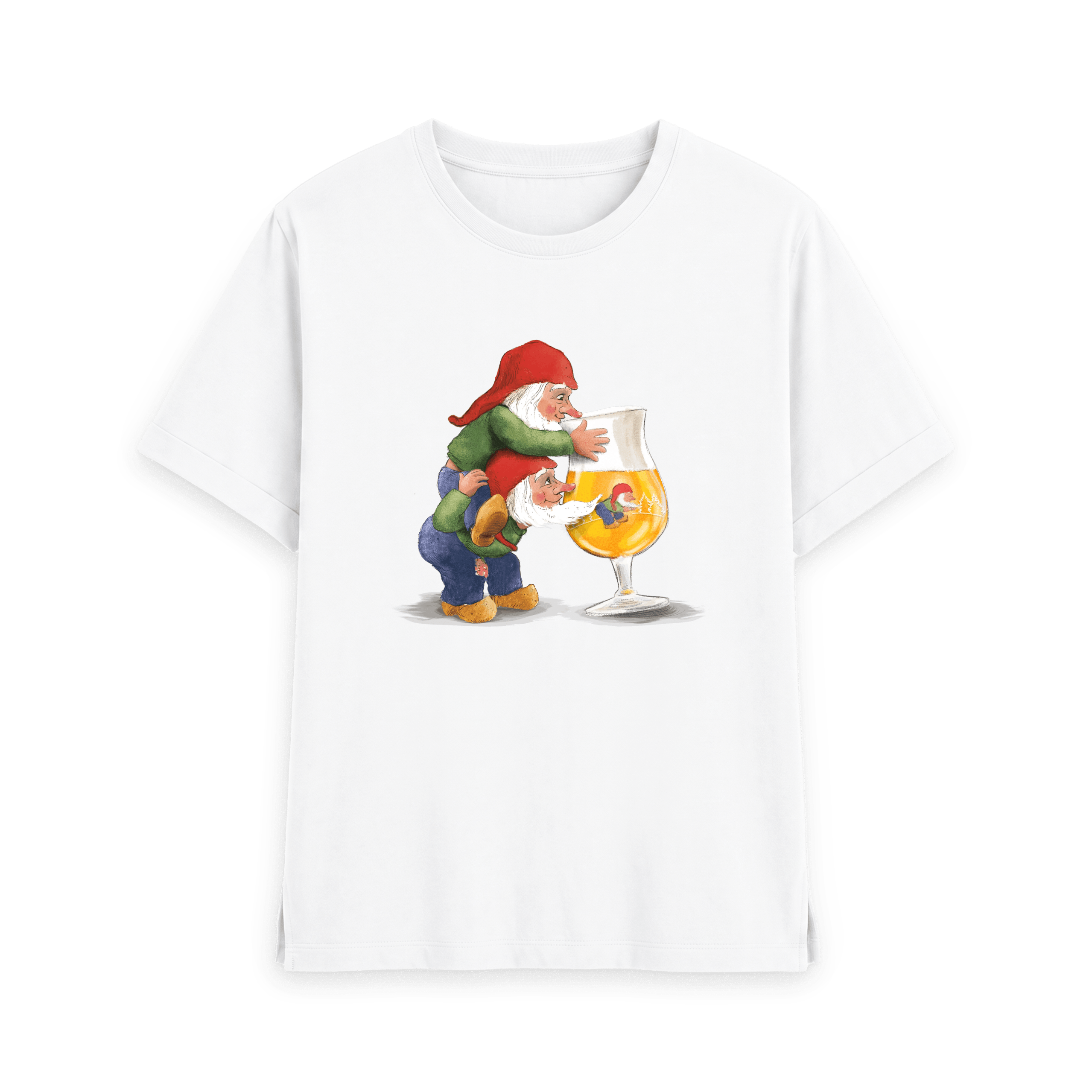 White Printed T-shirt Front