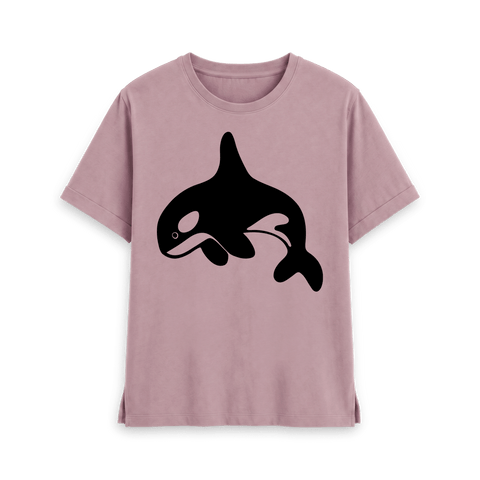 Mauve Printed T-shirt Front
