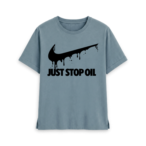 Stone Blue Printed T-shirt Front