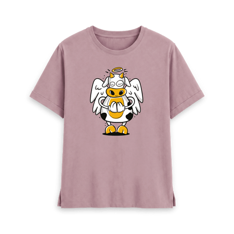 Mauve Printed T-shirt Front