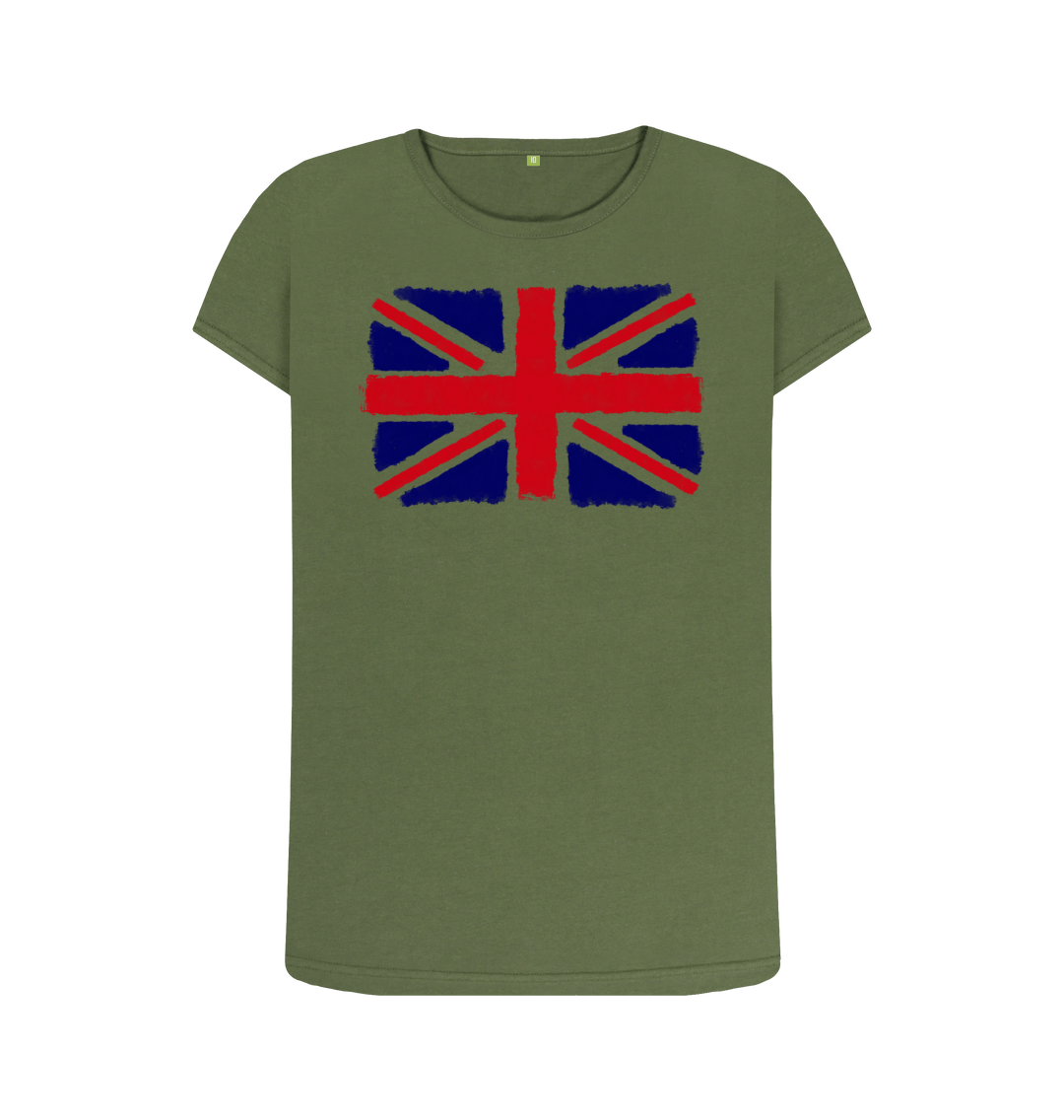 Khaki Printed T-shirt Front
