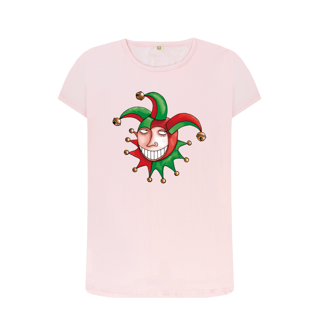 Pink Printed T-shirt Front