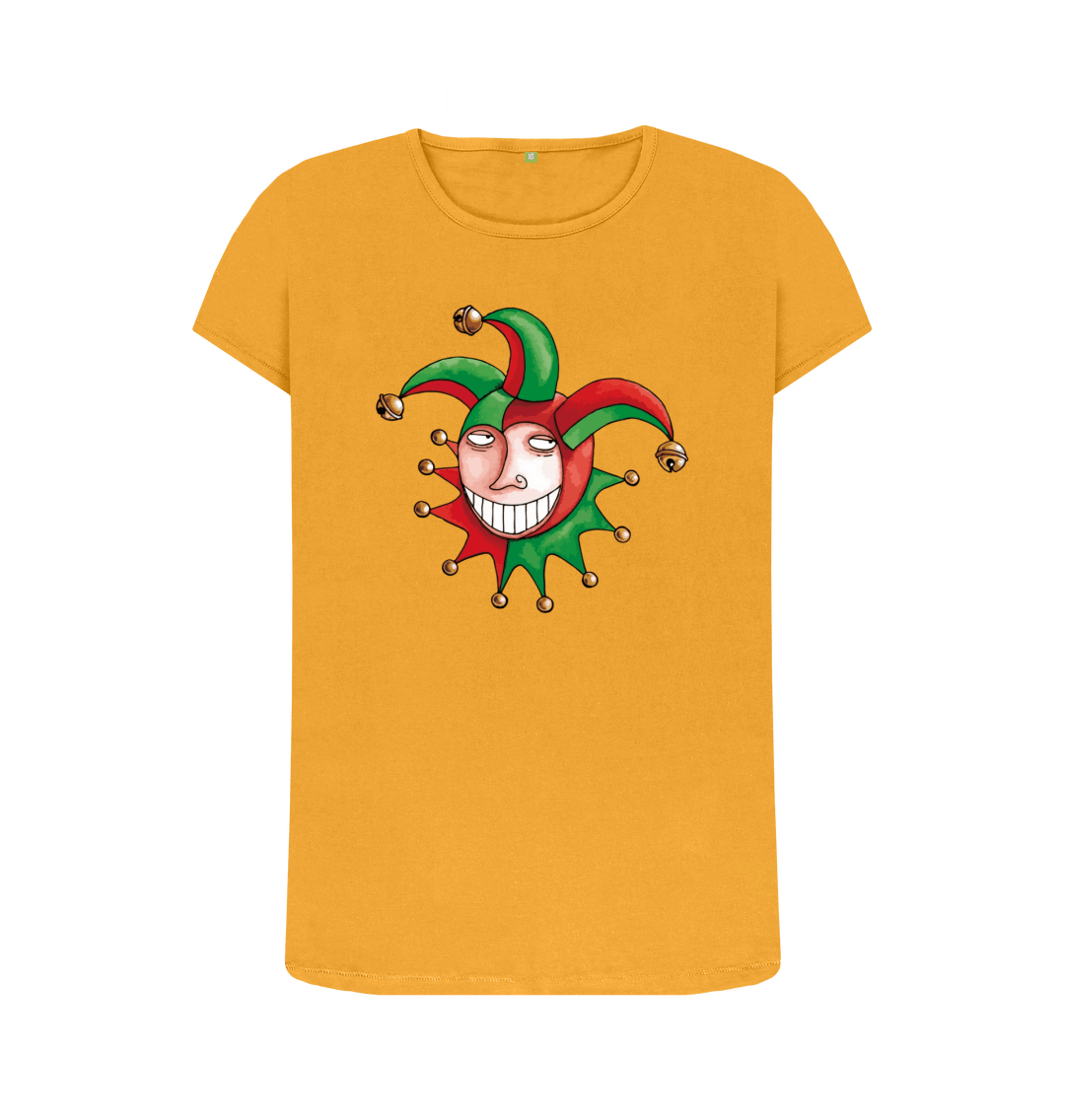 Mustard Printed T-shirt Front