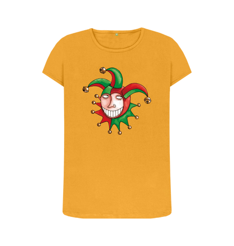Mustard Printed T-shirt Front