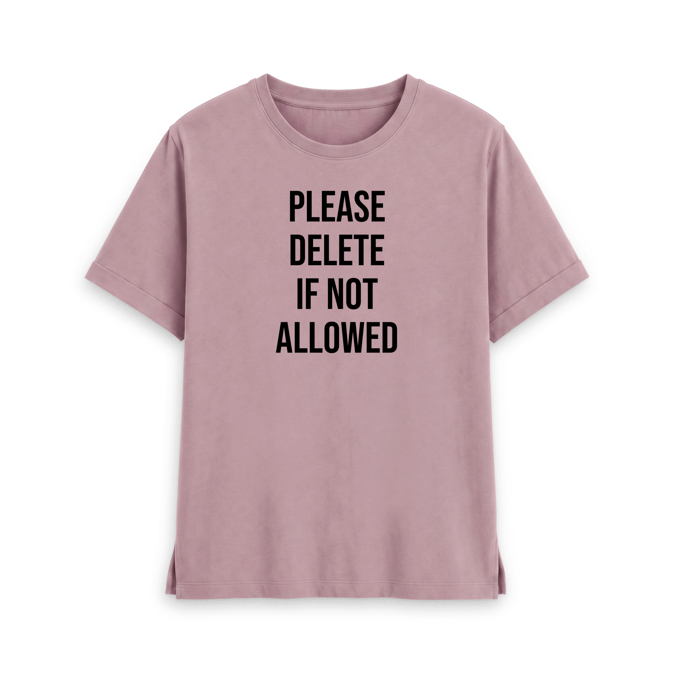 Mauve Printed T-shirt Front