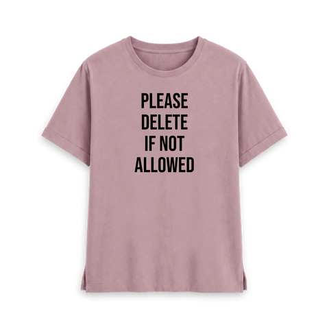 Mauve Printed T-shirt Front