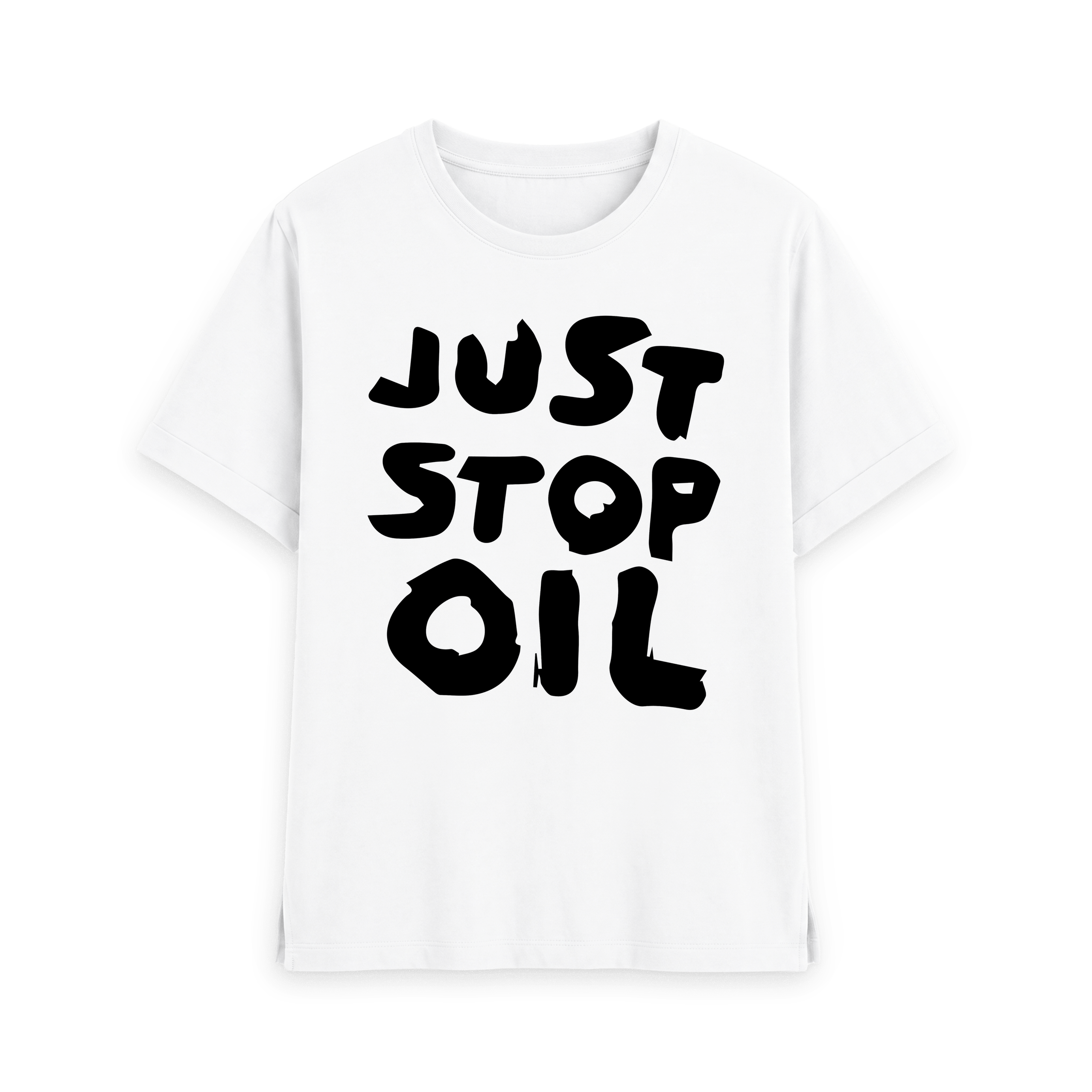 White Printed T-shirt Front