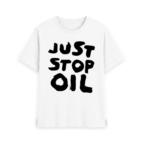 White Printed T-shirt Front