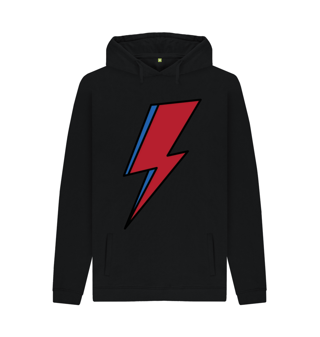 Black Printed Hoody Front