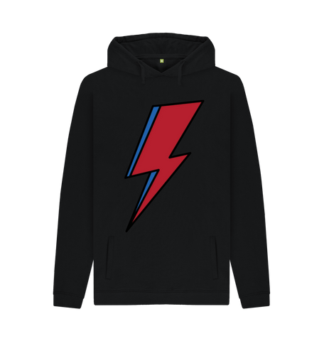 Black Printed Hoody Front