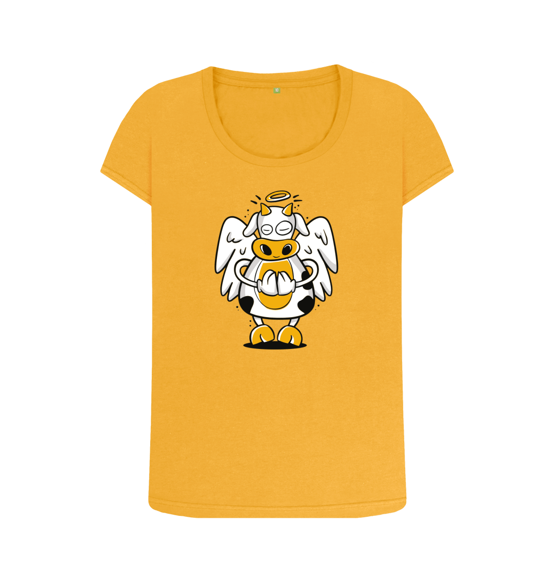 Mustard Printed T-shirt Front