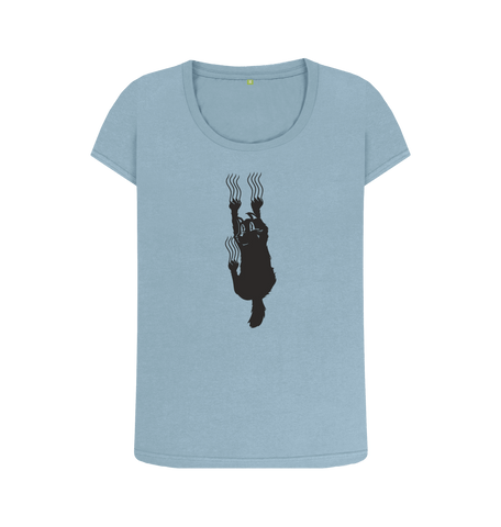 Stone Blue Printed T-shirt Front