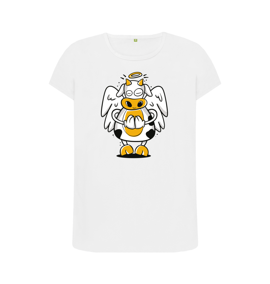 White Printed T-shirt Front
