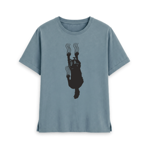 Stone Blue Printed T-shirt Front