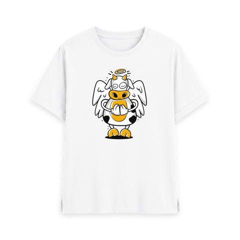 White Printed T-shirt Front
