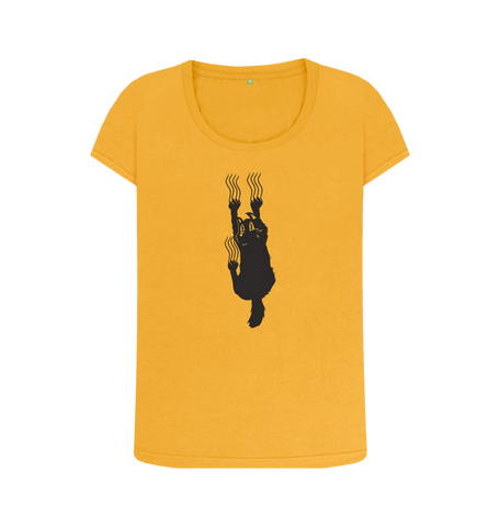 Mustard Printed T-shirt Front
