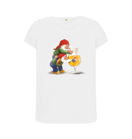 White Printed T-shirt Front
