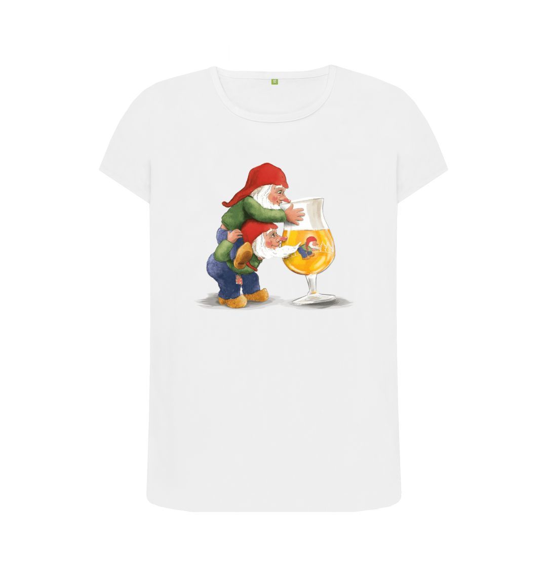 White Gnomes Drinking La Chouffe Women's Crew Neck T-Shirt