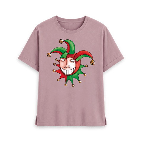 Mauve Printed T-shirt Front