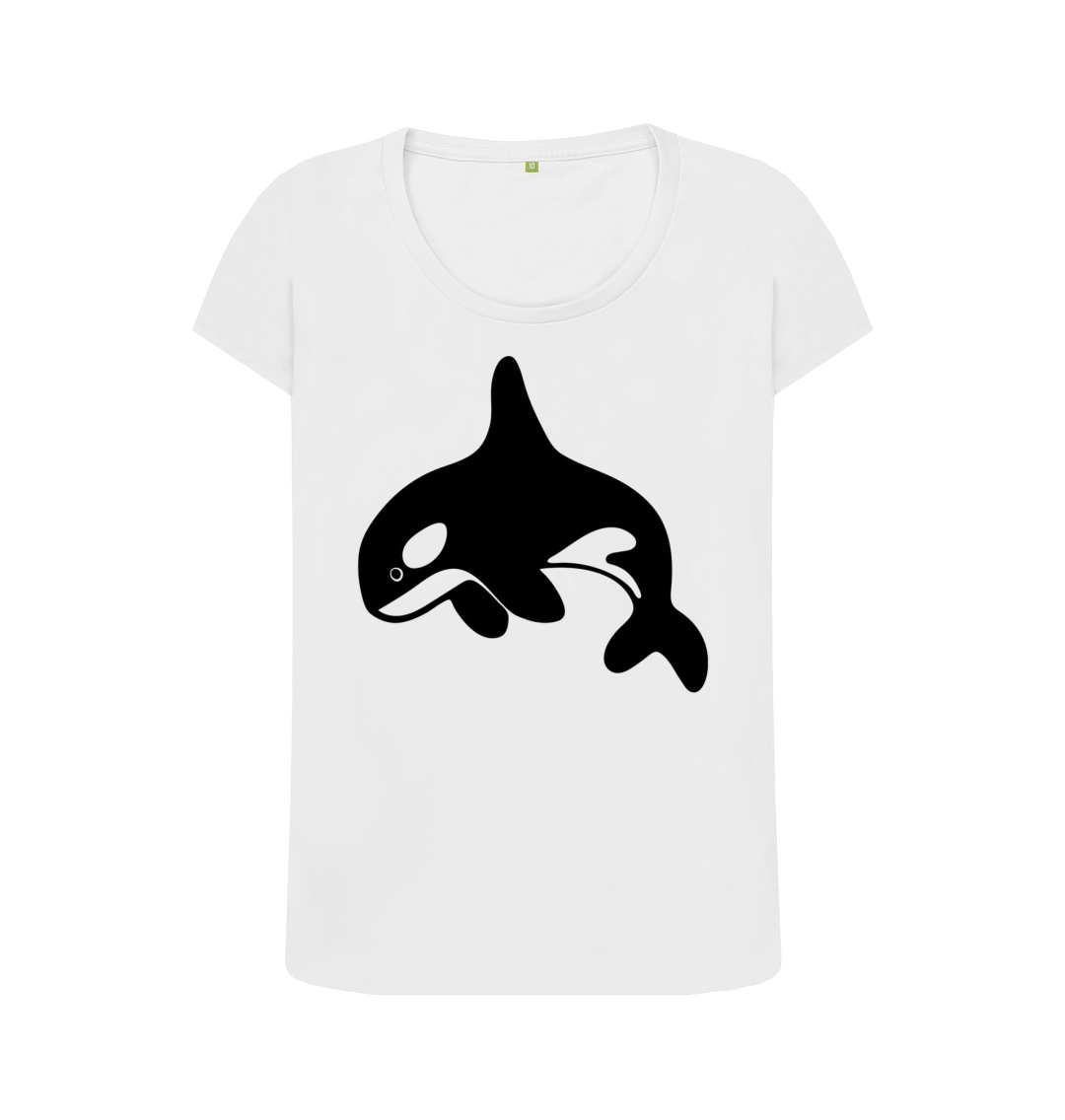 White Printed T-shirt Front