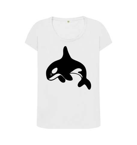 White Printed T-shirt Front
