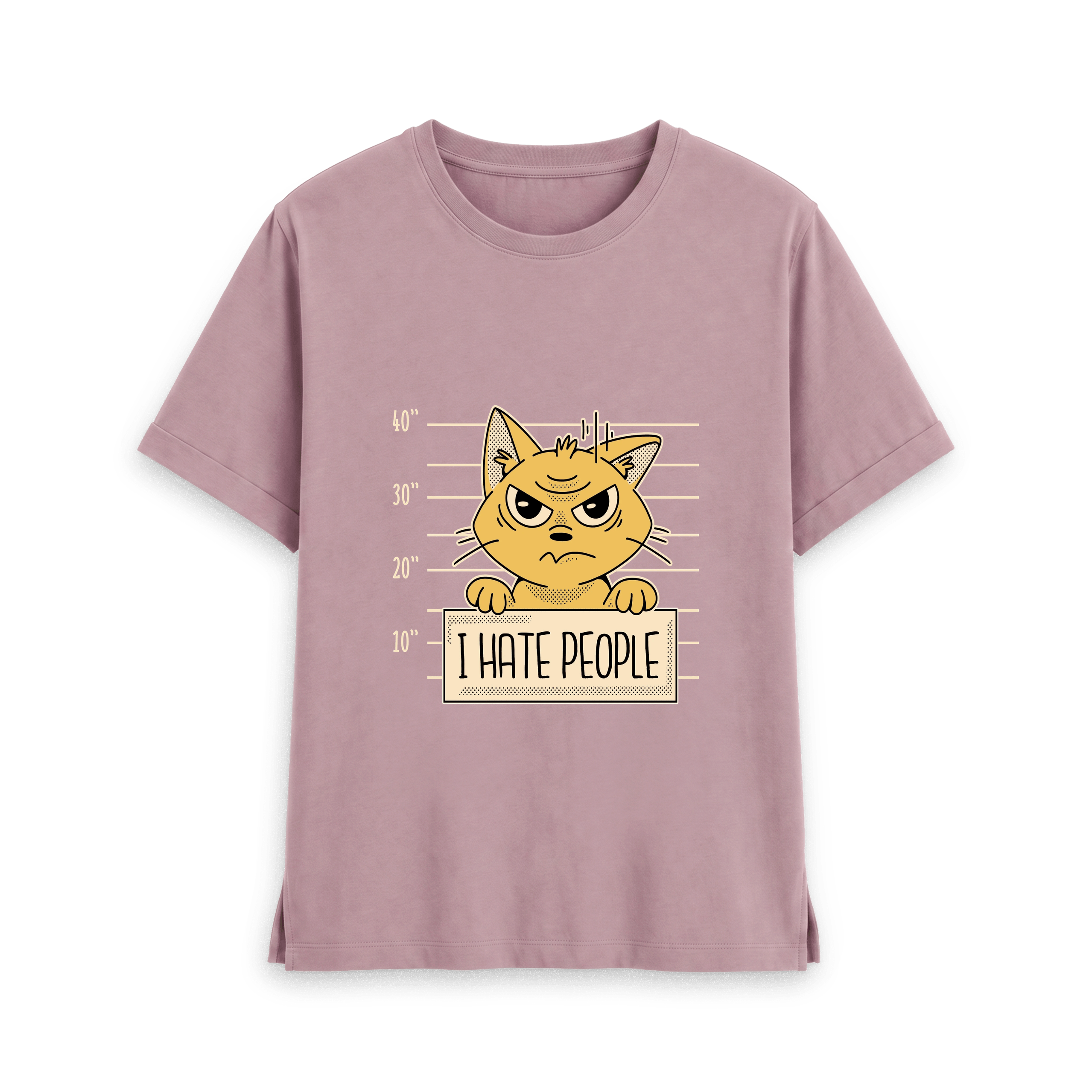 Mauve Printed T-shirt Front
