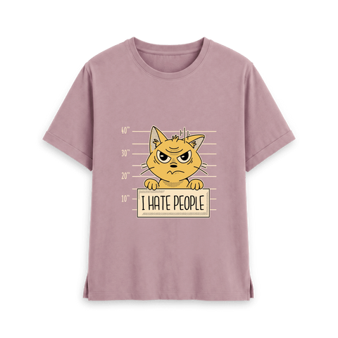 Mauve Printed T-shirt Front