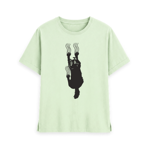 Pastel Green Printed T-shirt Front