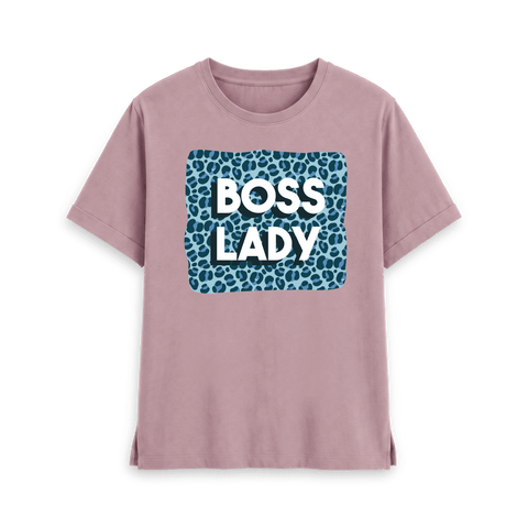 Mauve Printed T-shirt Front