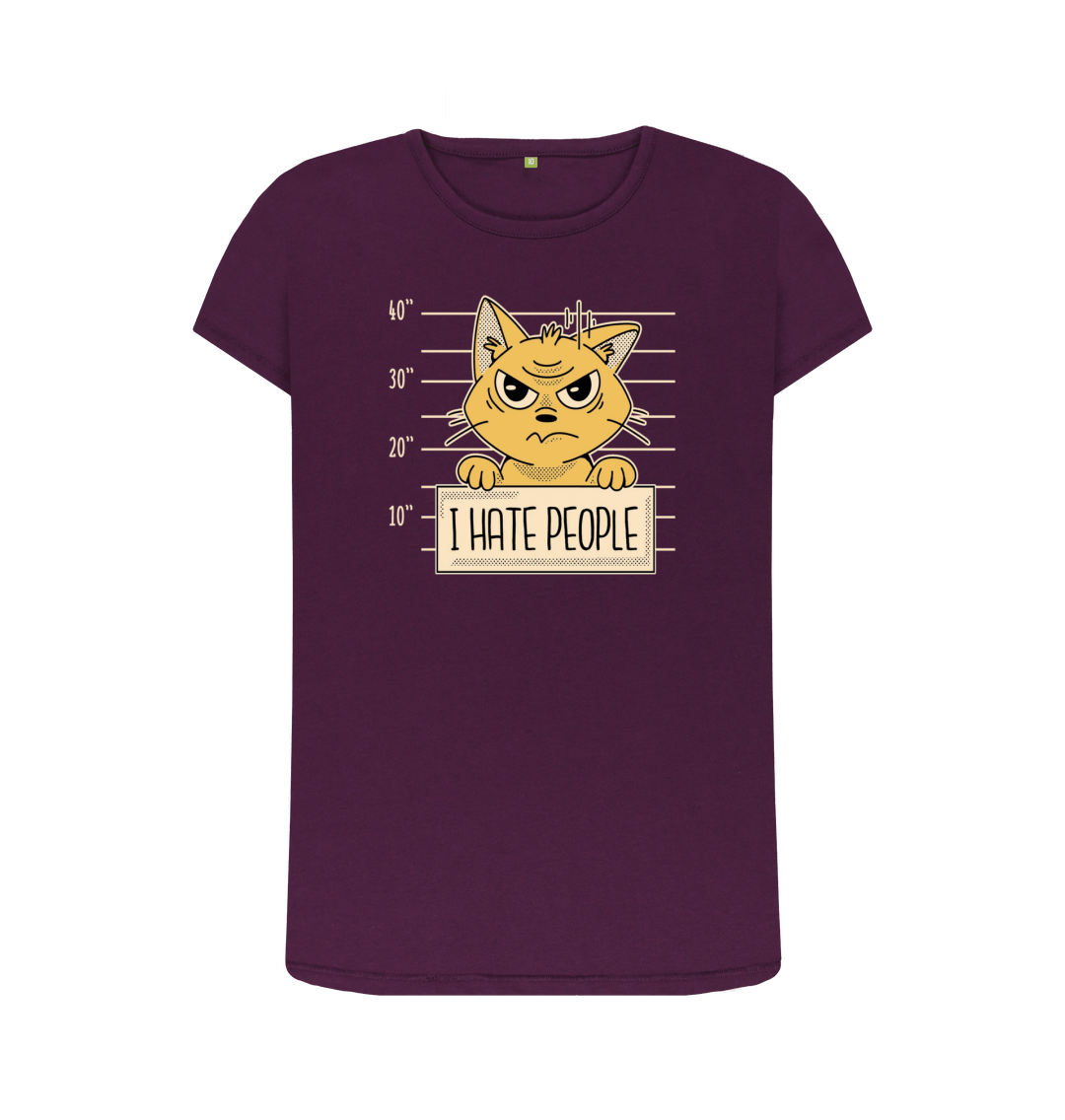 Purple Printed T-shirt Front