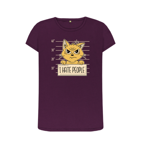 Purple Printed T-shirt Front