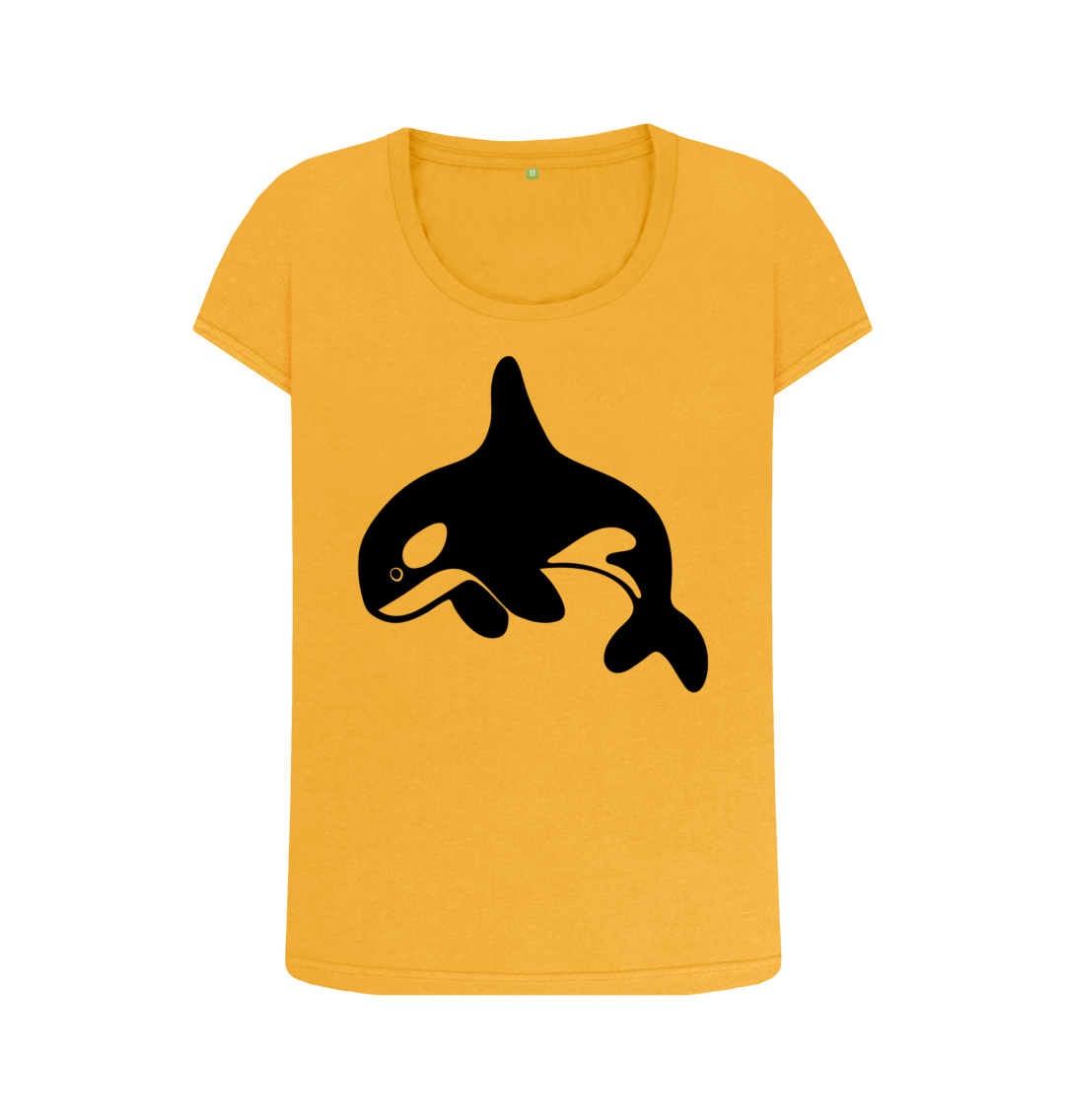 Mustard Printed T-shirt Front