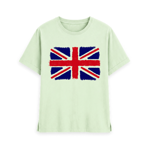 Pastel Green Printed T-shirt Front