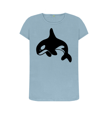 Stone Blue Printed T-shirt Front
