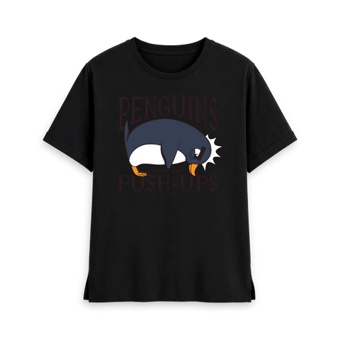 Black Printed T-shirt Front