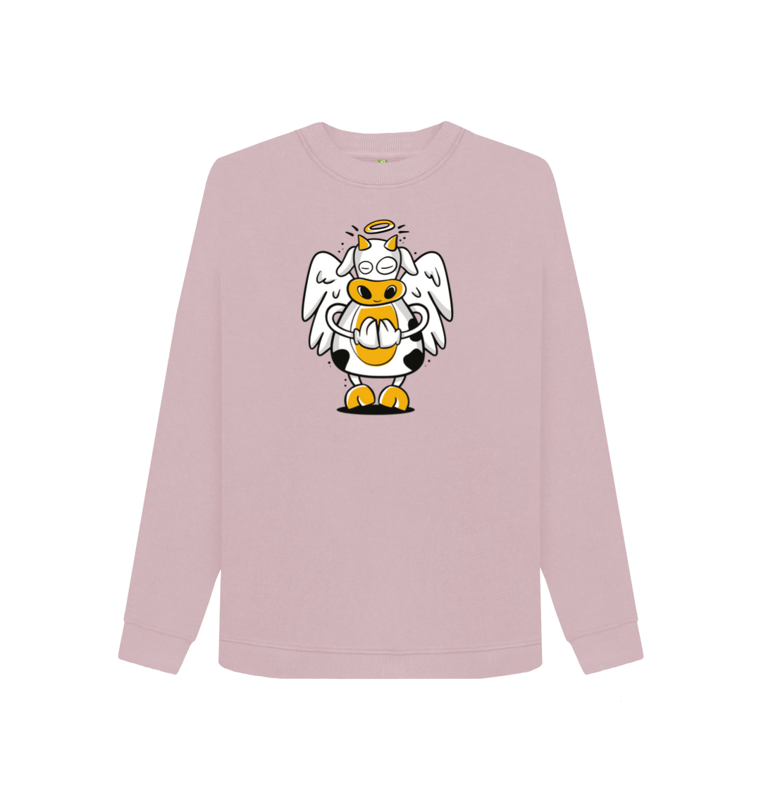 Mauve Printed Sweater Front