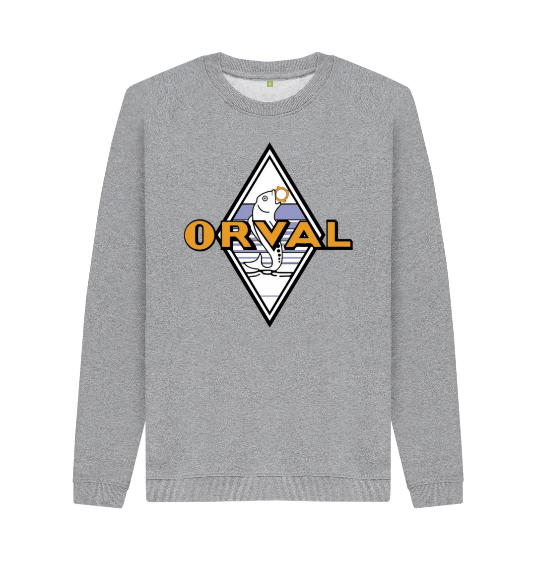 Light Heather Printed Sweater Front