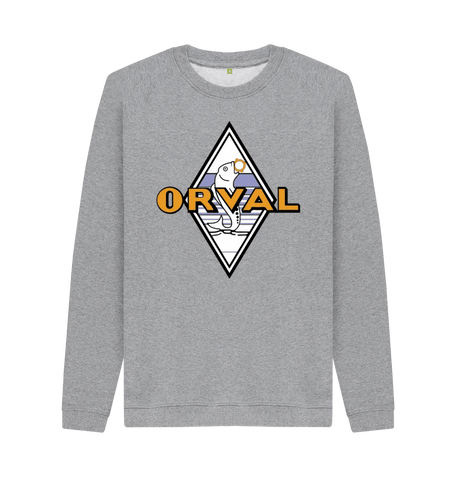 Light Heather Printed Sweater Front