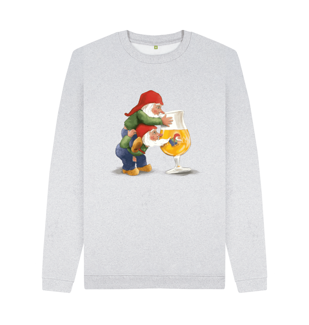 Grey Recycled Printed Sweater Front