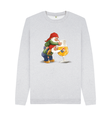 Grey Recycled Printed Sweater Front