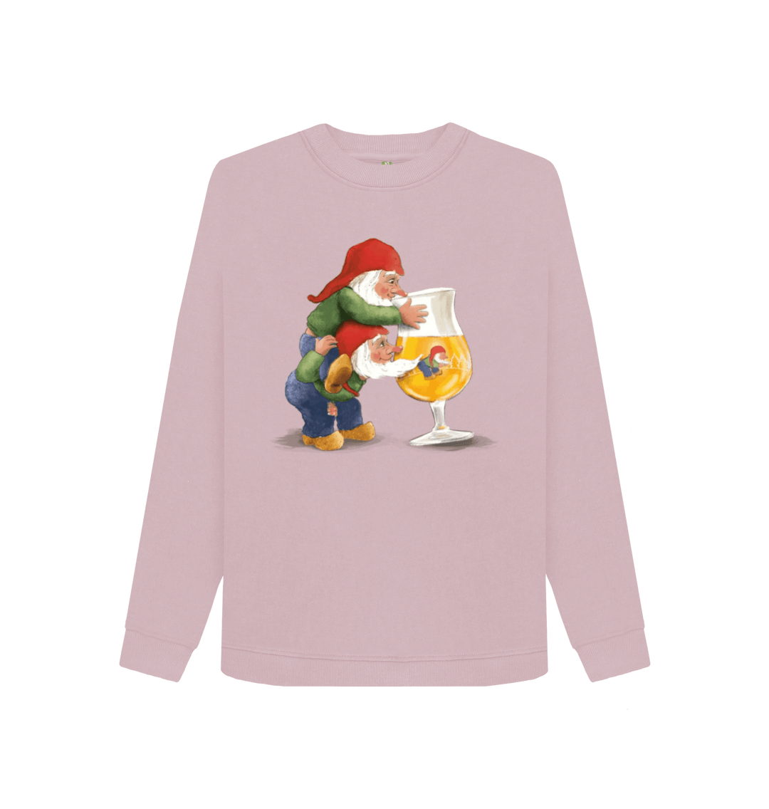 Mauve Printed Sweater Front