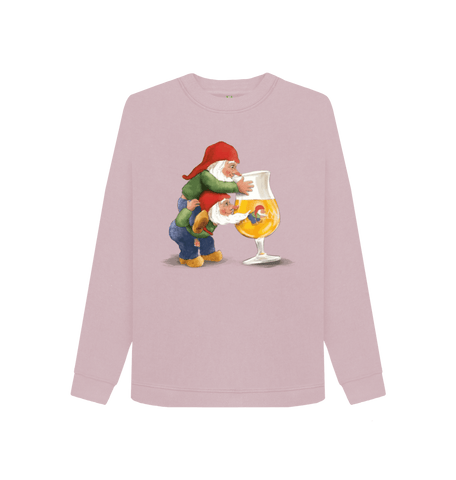 Mauve Printed Sweater Front