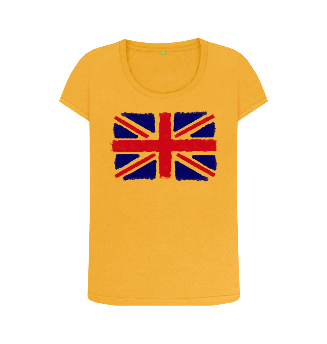 Mustard Printed T-shirt Front