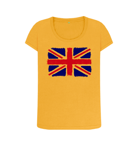 Mustard Printed T-shirt Front