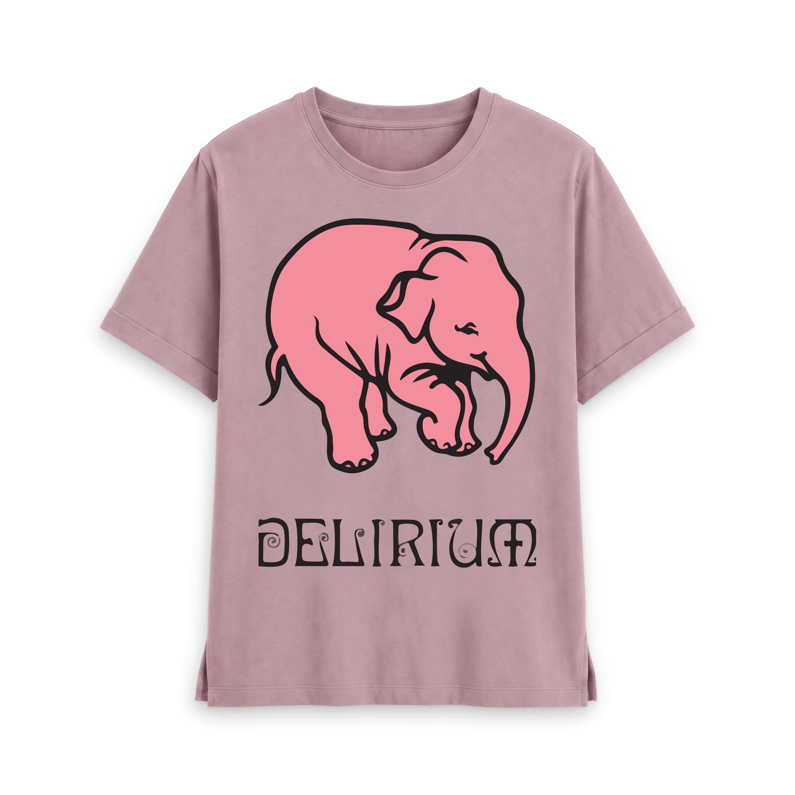 Mauve Printed T-shirt Front