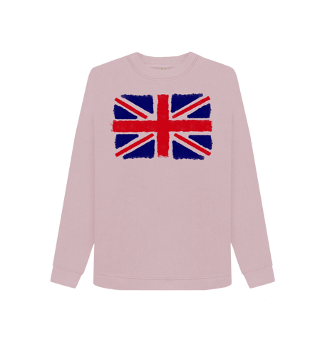 Mauve Printed Sweater Front
