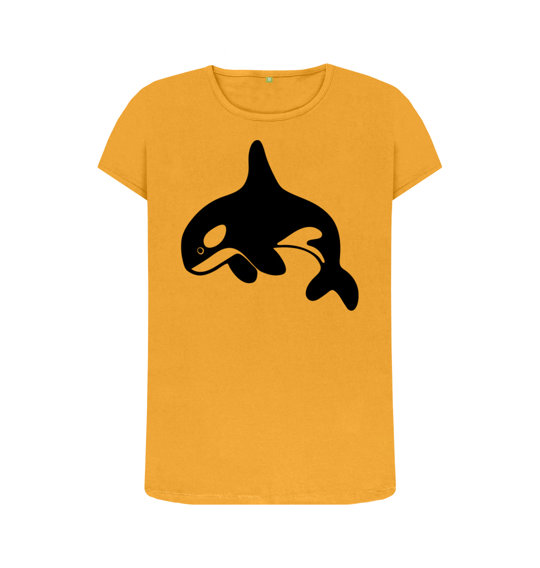 Mustard Printed T-shirt Front