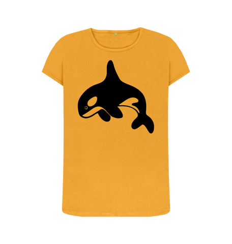 Mustard Printed T-shirt Front